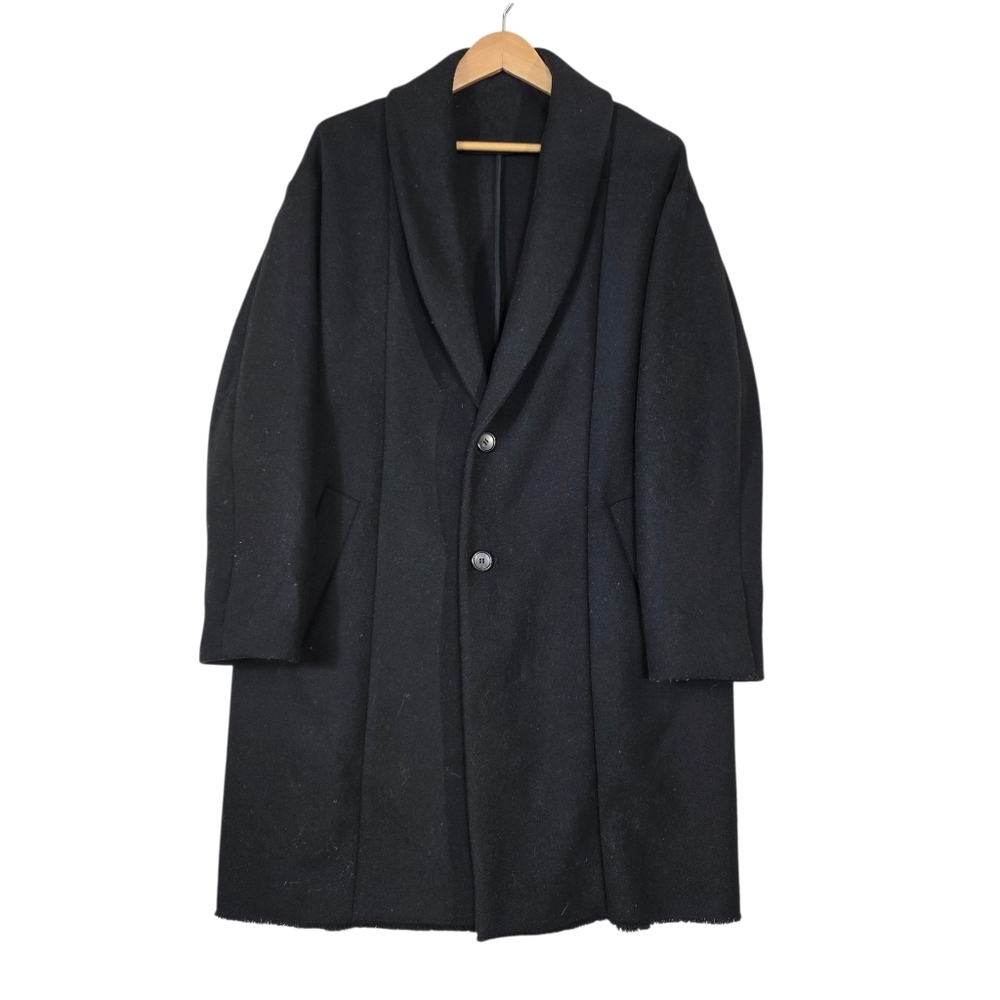Zara Wool blend Classic Raw hem mid length coat